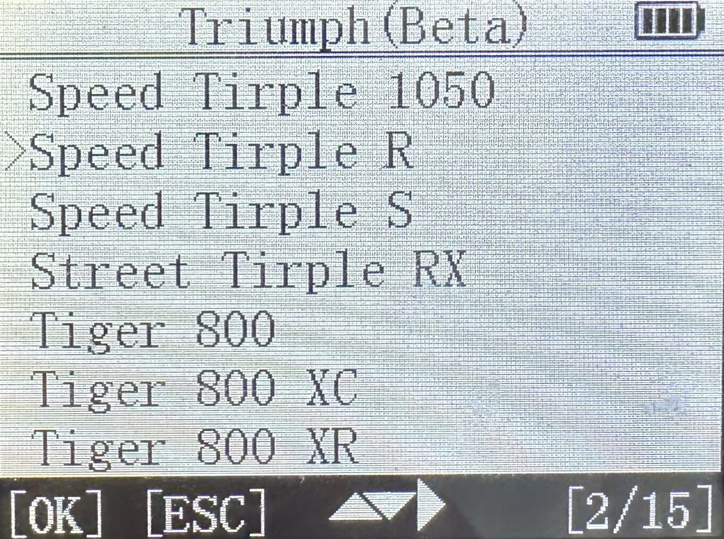 【摩托車輪胎壓力傳感器激活】TRIUMPH輪胎壓力傳感器激活Speed?Tirple?R操作步驟